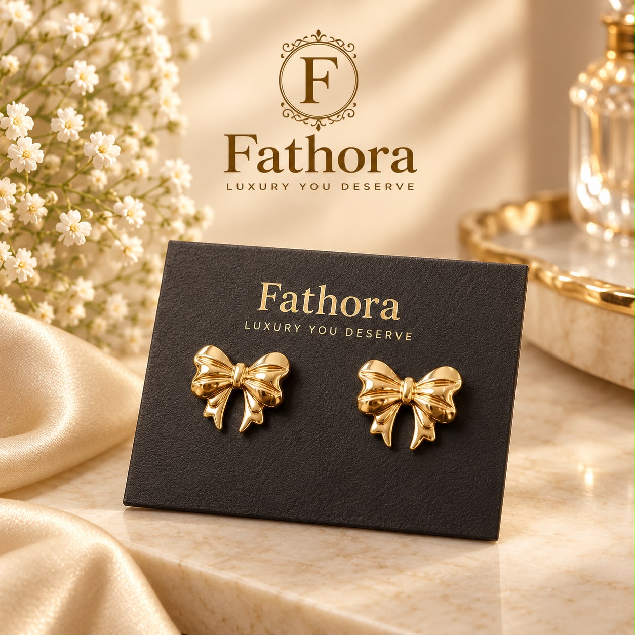 Bow Themed Earrings by Fathora Collections