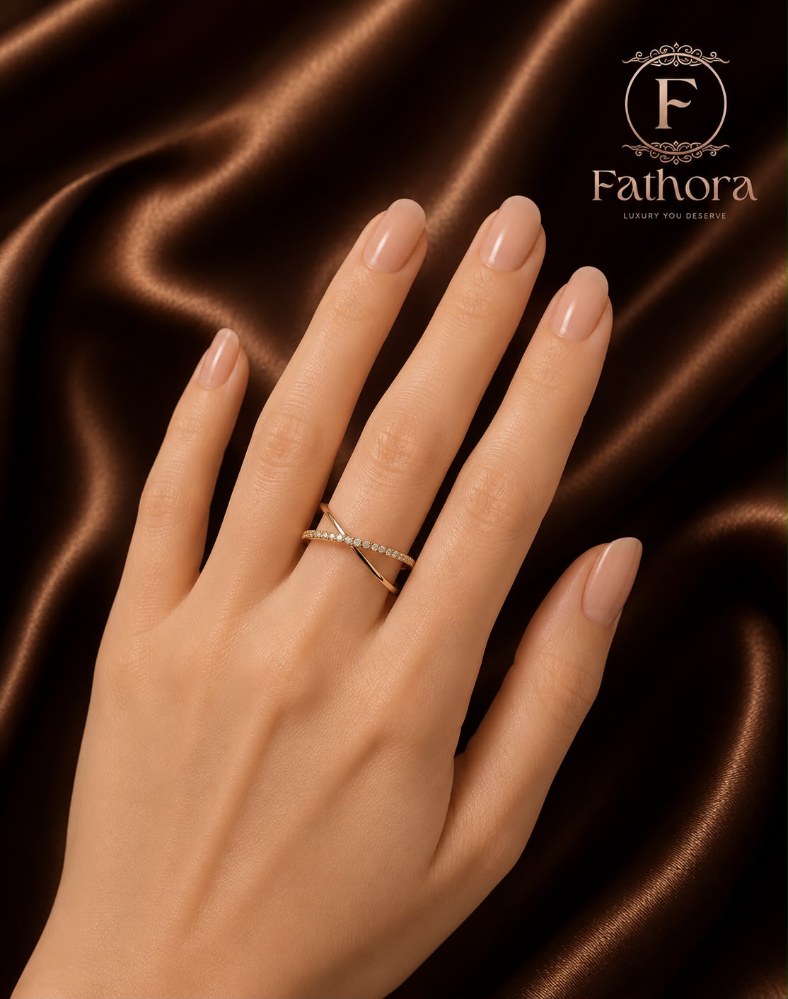 Criss Cross Ring by Fathora Collections