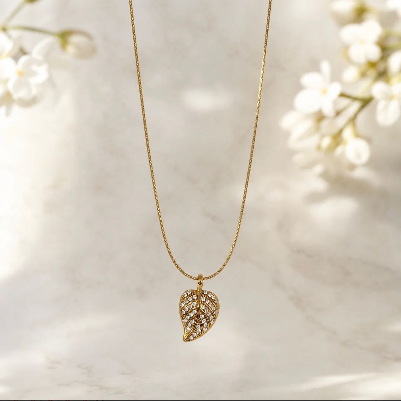 Gold Leaf Pendant by Fathora Collections