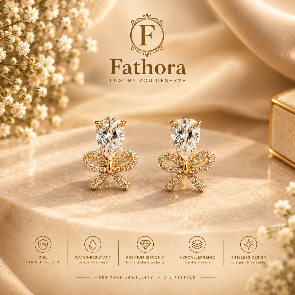 Premium Infinity Earrings by Fathora Collections