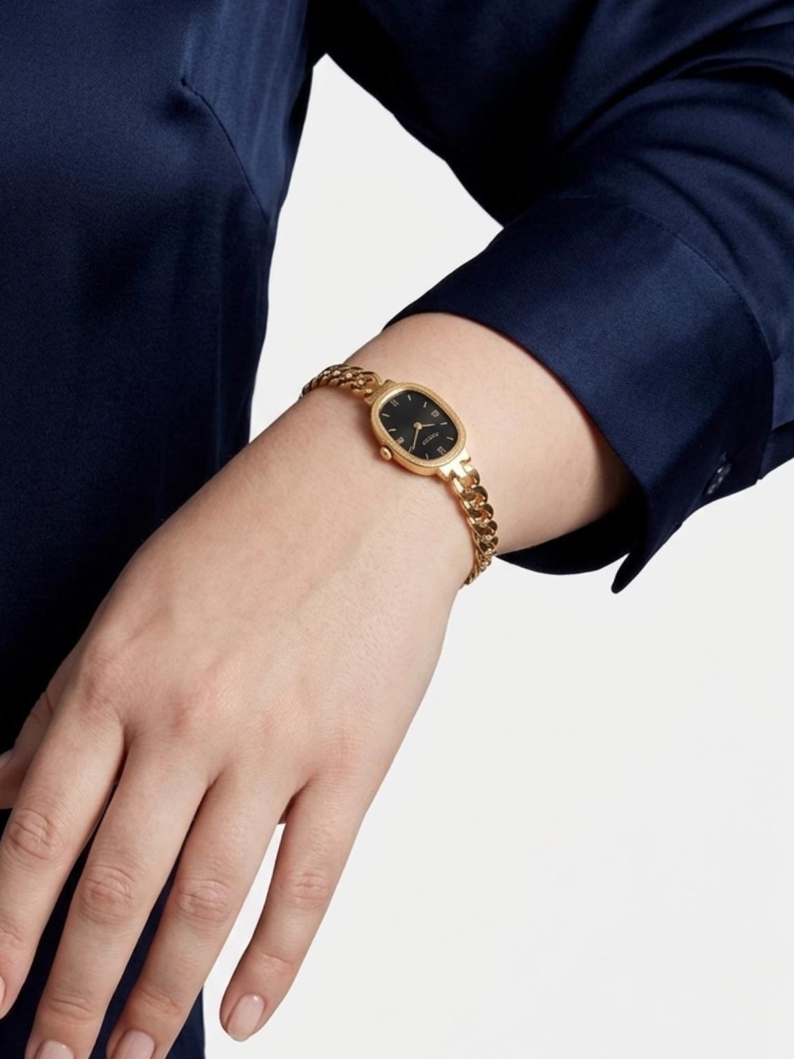 Roman Time Elegant Cuff Bangle by Fathora Collections